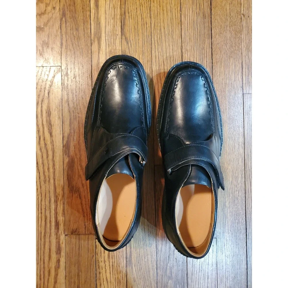 Dr. Comfort Frank 6210 Mens dress shoe 11.5 M Black Loafer Diabetic Orthopedic‎